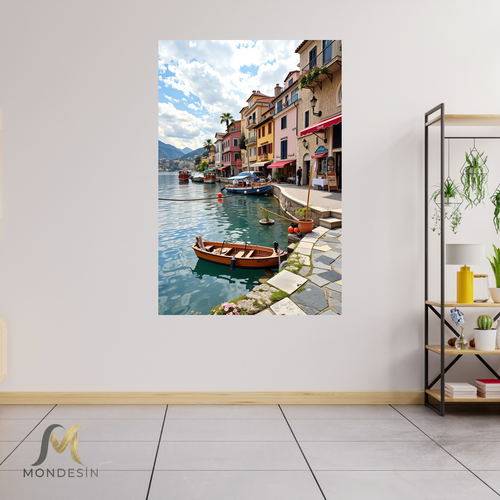 Akdeniz Sahil Kanvas Tablo Hediyelik