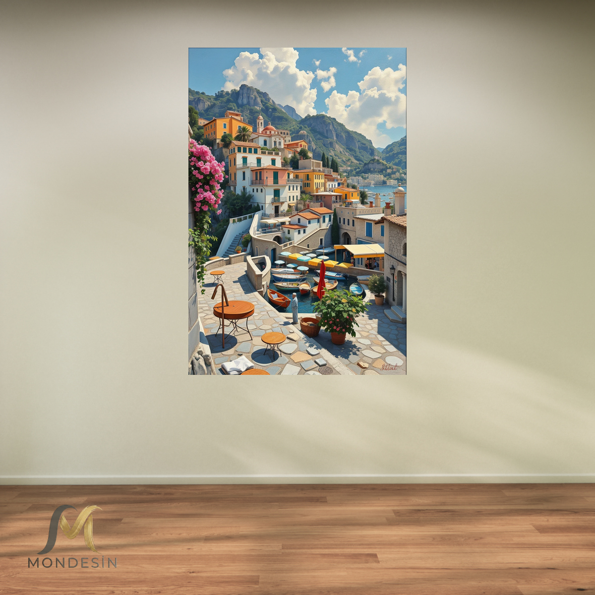 Akdeniz Sahil Kanvas Tablo Hediyelik