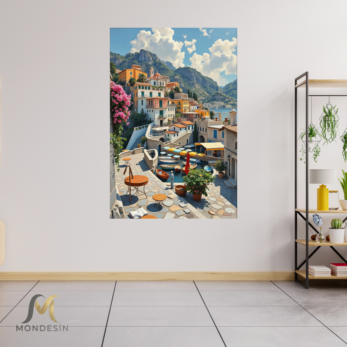 Akdeniz Sahil Kanvas Tablo Hediyelik