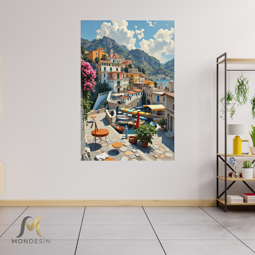 Akdeniz Sahil Kanvas Tablo Hediyelik