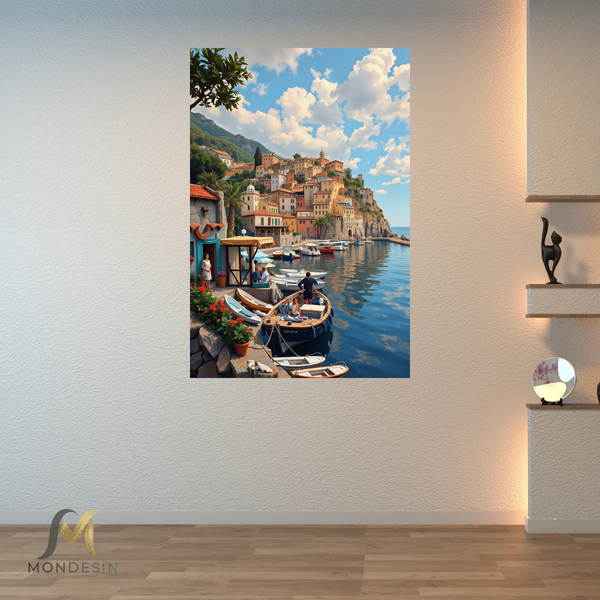 Akdeniz Sahil Kanvas Tablo Hediyelik