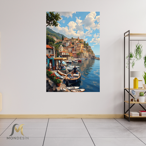 Akdeniz Sahil Kanvas Tablo Hediyelik