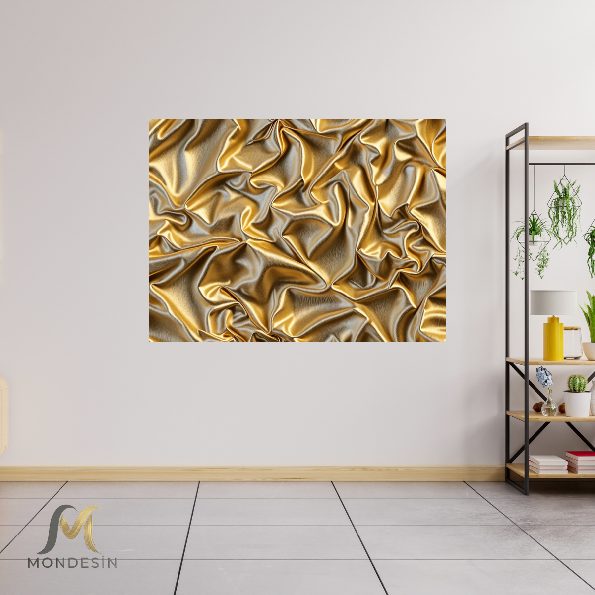 Altin Kumas Kanvas Tablo Hediyelik