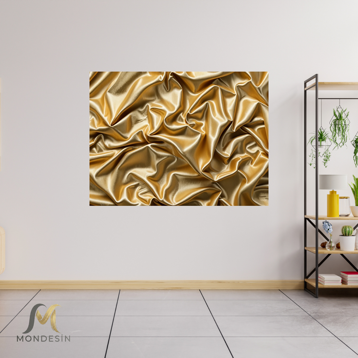 Altin Kumas Kanvas Tablo Hediyelik